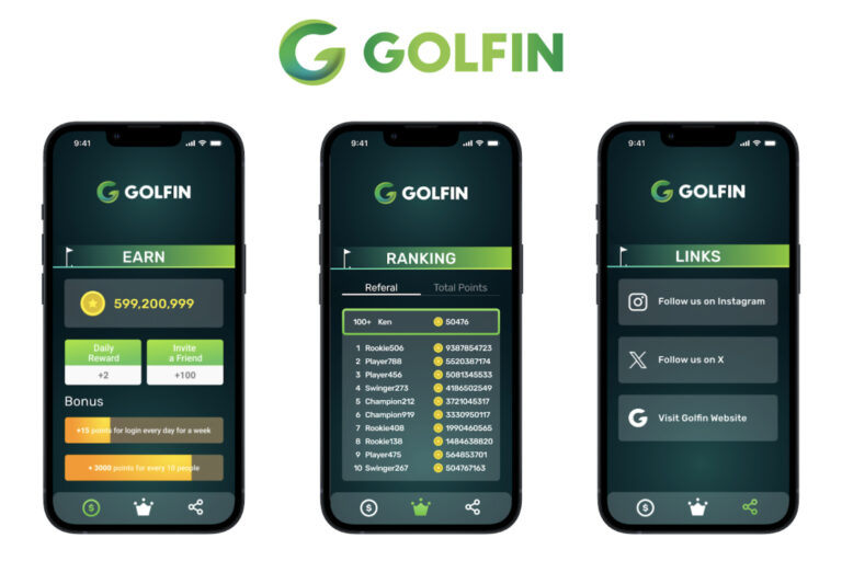 Web3ゴルフゲームGOLFIN、Telegram Mini Appをリリース
