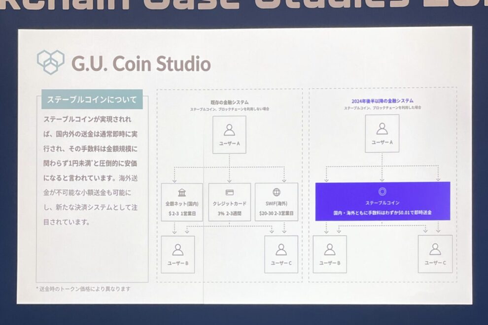 ステーブルコインのこれから及びステーブルコイン発行・管理システム「G.U. Coin Studio」のご紹介：第6回 ブロックチェーンEXPO【春】注目セッションレポート・その3