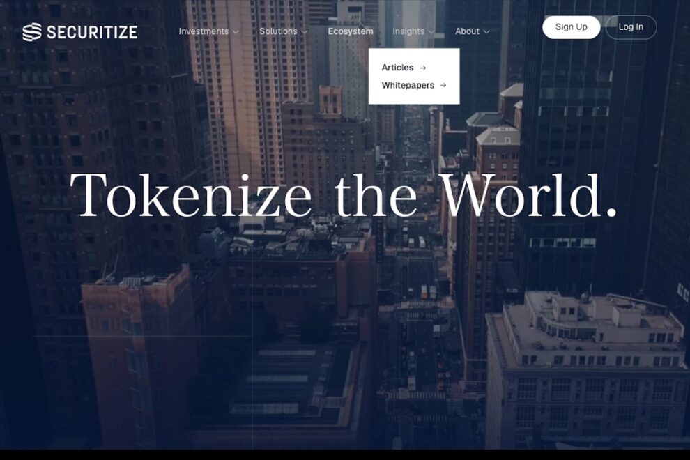 セキュリタイズ、評価額1900億円でSPAC上場へ──自社株式のトークン化も発表