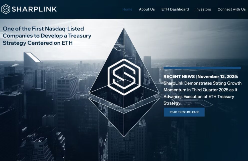 イーサリアム・トレジャリー企業SharpLink、1億7000万ドル相当のETHをステーキング