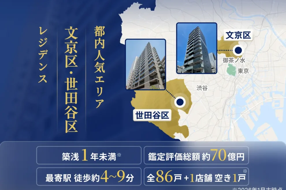 三井物産グループのデジタル証券～文京区・世田谷区レジデンス～（譲渡制限付）