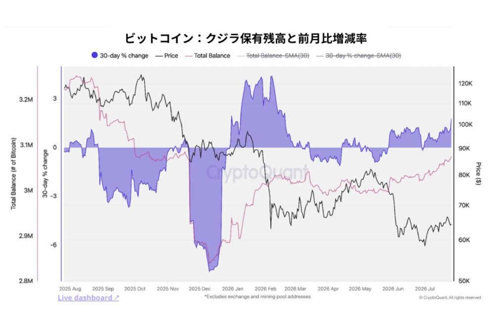 クジラは弱気相場で何を見ているのか──BTC・ETHオンチェーン分析が示す「次のサイクル」の兆候【エックスウィン】
