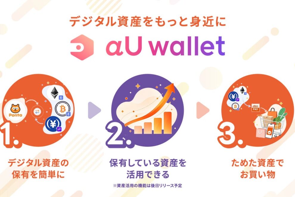 KDDIなど3社、au PAYアプリで暗号資産ウォレット「αU wallet」の提供開始へ