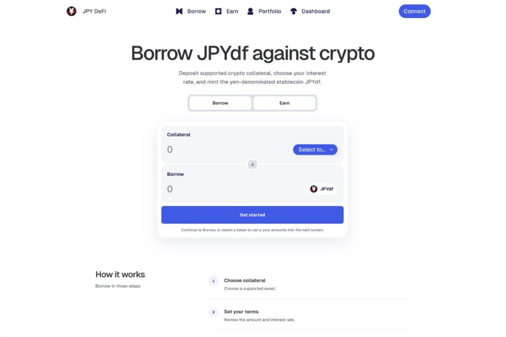 円連動コインJPYdf、暗号資産を担保に借りる仕組みが稼働