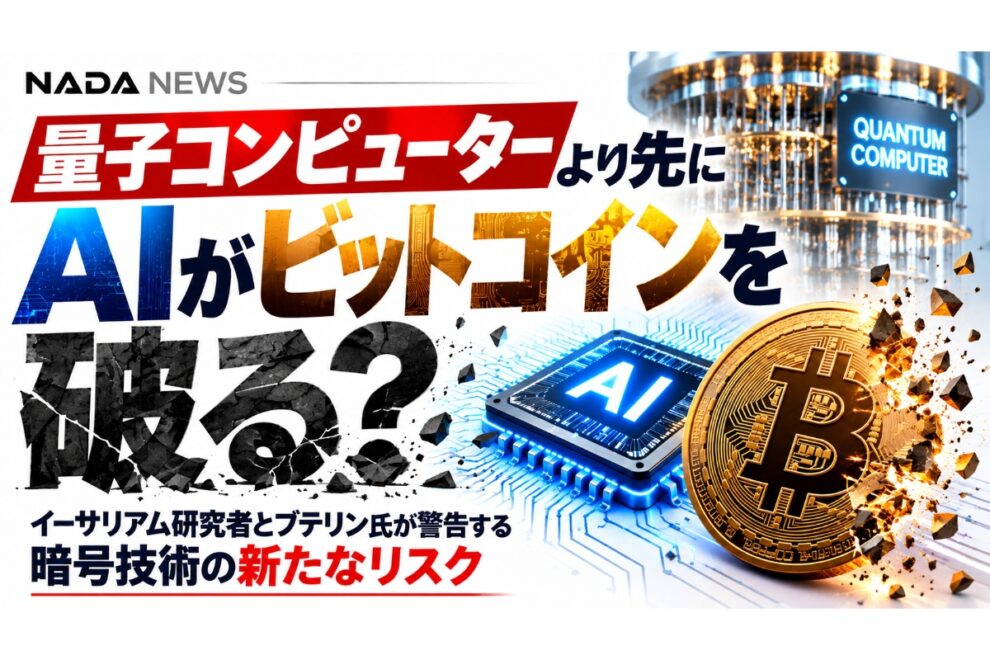 量子コンピューターより先にAIがビットコインを破る？ イーサリアム研究者とブテリン氏が警告する暗号技術の新たなリスク【エックスウィン】