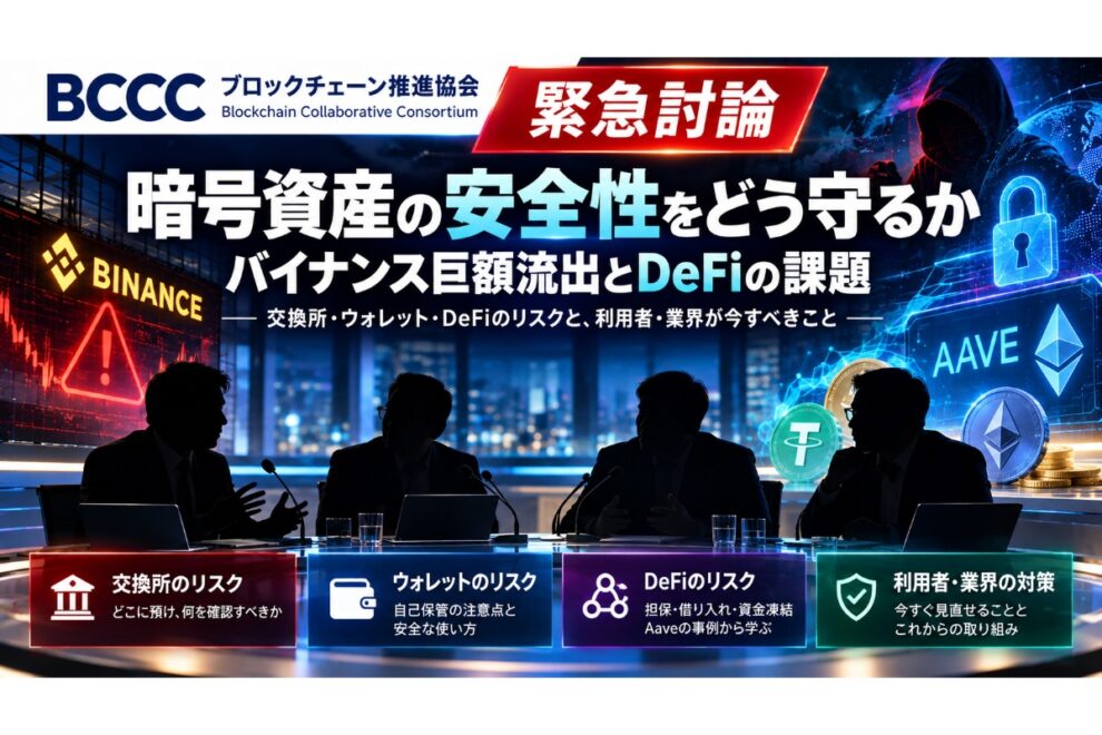 暗号資産の安全性をどう守るか──BCCC緊急討論、バイナンス巨額流出とDeFiの課題【エックスウィン】
